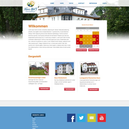 Web page design contest entry by Trevorzablocki