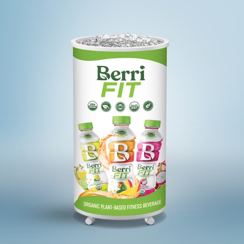 Branded Beverage Cooler Design by maxgraphic