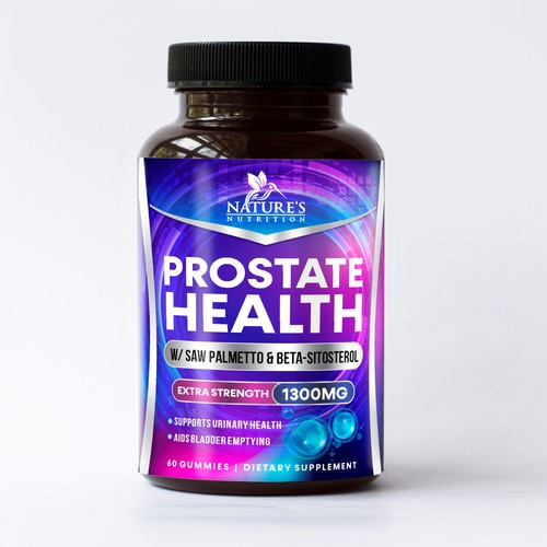 Nature's Nutrition needs a Men's Prostate Health product label Design by GenScythe