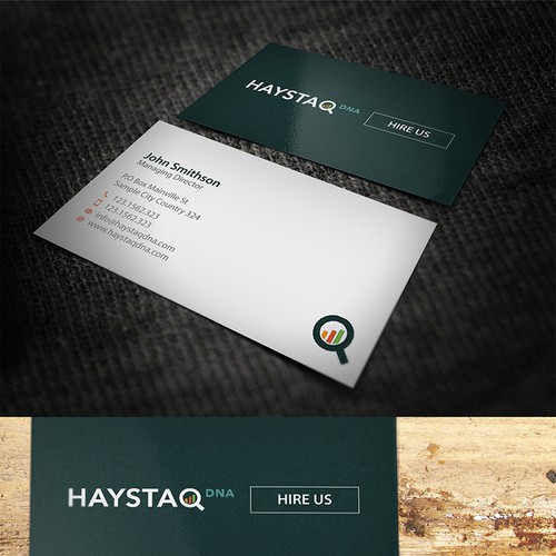 Design a business card for creative big data consulting firm Design by conceptu