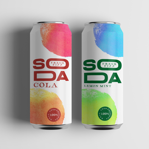 Fresh Fizz Soda Label Design by qsketch2