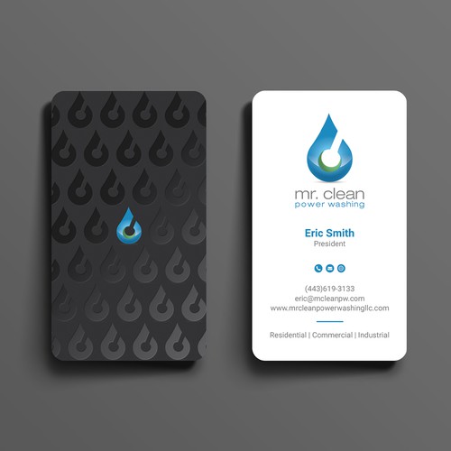 pressure washing business card templates