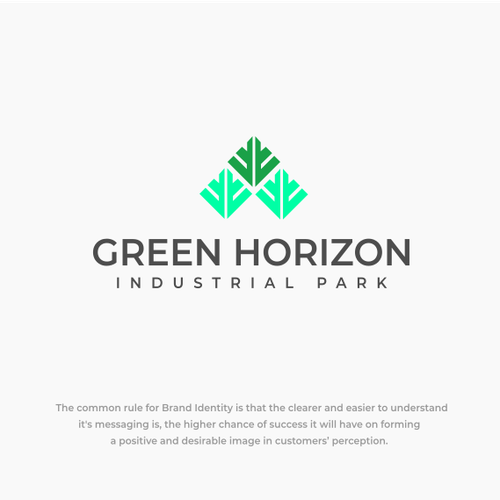 Green Horizon Industrial park Logo Design by by Laura
