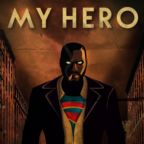 Create a Superhero graphic novel cover for a dramatic novel Design by Vuk N.