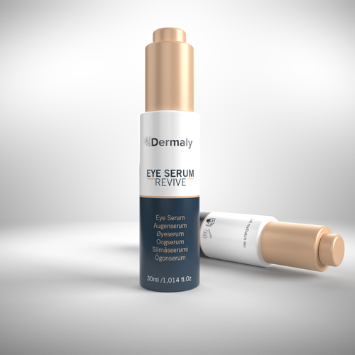 Eye serum bottle design Design by DZINEstudio™