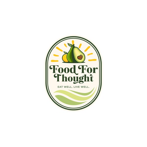 Fresh, Playful Island-Inspired Logo for Food For Thought – Organic Café & Market in the Florida Keys Design by norzone