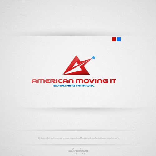 Creat and Patriotic Logo for helping Veterans move IT across America ...