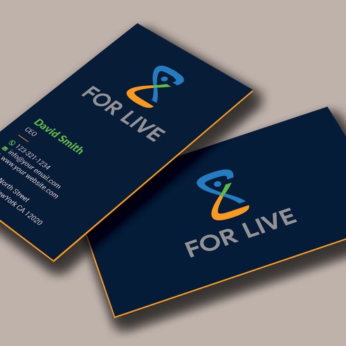 Design a suitable business card for 'For Life' Design by Allin1 design