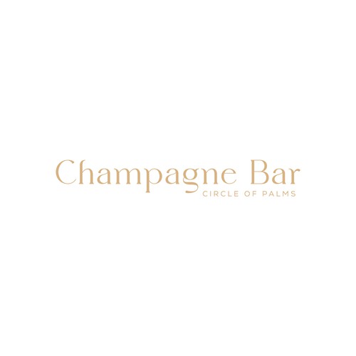 Luxury and modern Champagne Bar logo Design by subahman