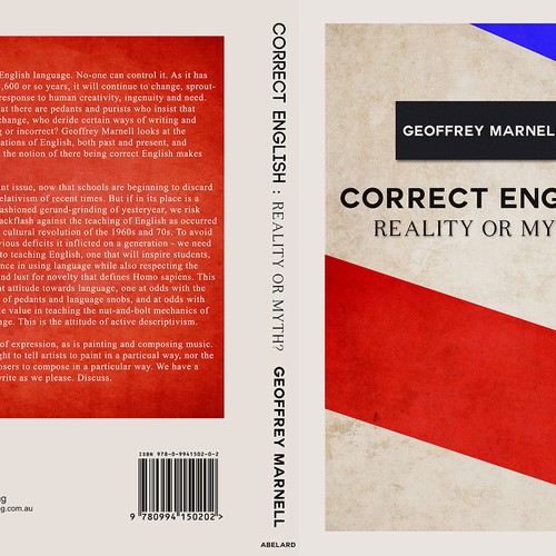 Create an attractive cover for a paperback book about language Design by huraioana