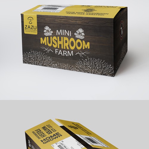 Mushroom Grow Kit Design by StanBranding