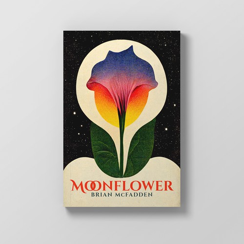 Moonflower - Poetry chapbook cover Design by Ethan Scott
