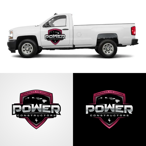 Can we put the logo on a 2020 White Chevy Silverado crew cab truck, on the front door Design by Tendangmenang