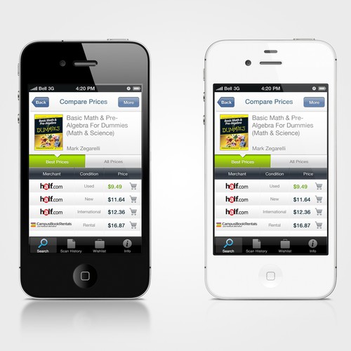 Create a winning mobile app design Design by Pedro H. Sampaio