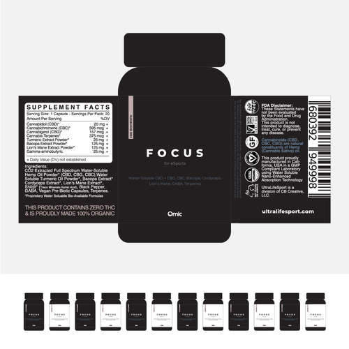 Video Gamer Supplement Label Design Design by BrandonWilson