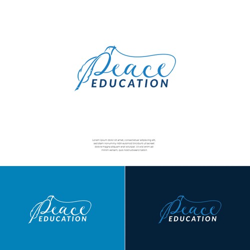 Design stylish Logo for Peace Education Plattform Design by Bali Studio √