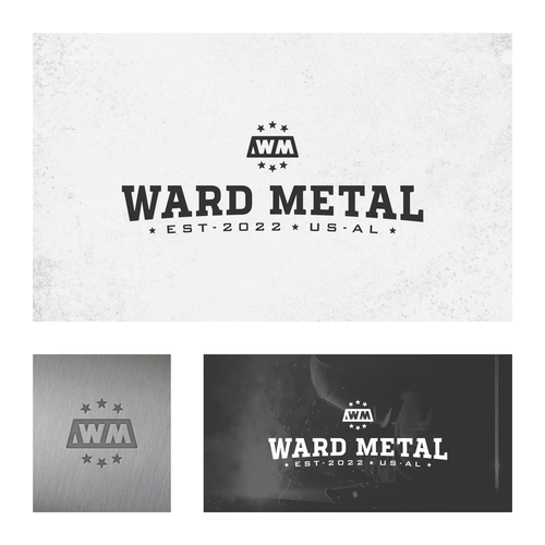 Rustic and rugged logo needed for new metal fabrication company Design by Tarek Salom