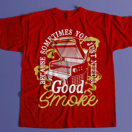 Good Smoke T-Shirt Design by Graphics Guru 87