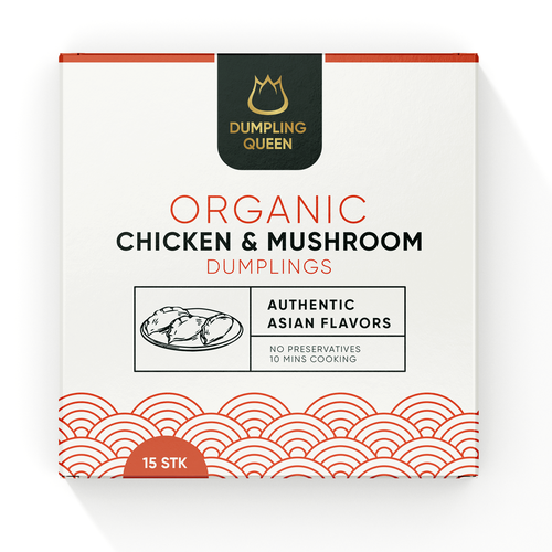 Design a premium and morden packaging for a healthy organic dumpling box Design by Sayyed Jamshed