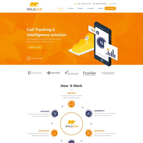 Web page design contest entry by Bright_Designer