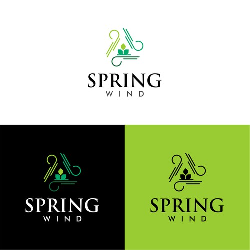 Spring Wind Logo Design por Rusmin05