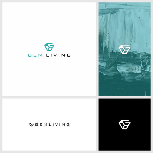 Geometrical, minimalist, modern brand design for Gem Living Design by Brog5