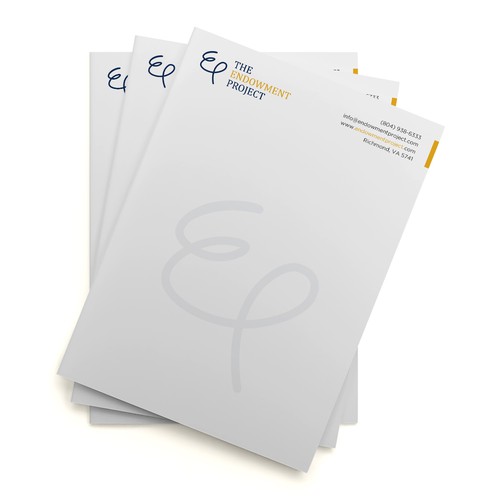 Clean, simple note design, The Endowment Project Design by prosenjit_P