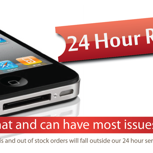 New banner ad wanted for iPhone Repairs Design by ArtLeo