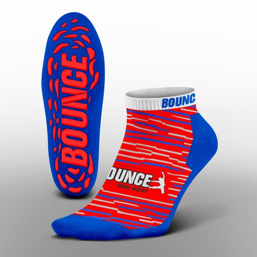 Funky trampoline park grip socks, Clothing or apparel contest