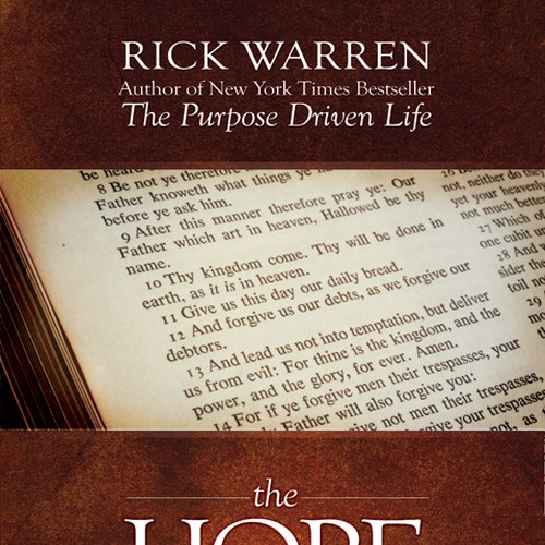 Design Rick Warren's New Book Cover Design by Kat Walker