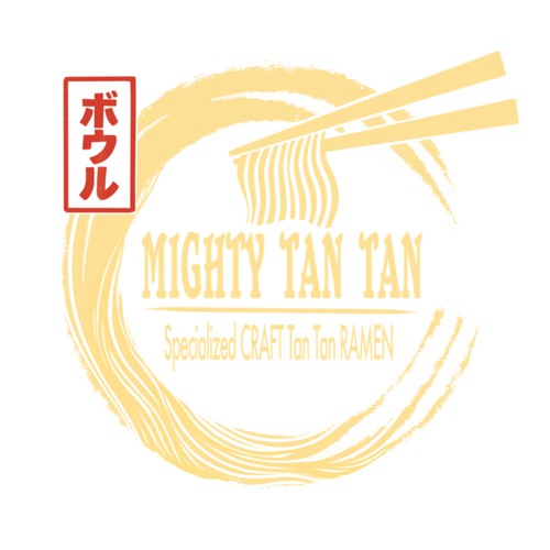 Japanese Tan Tan Ramen Shop Logo Design by middleeye666