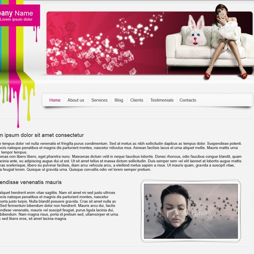 1-3 Page Website Template Design von kpp0209