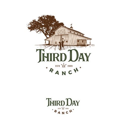 Capture essence of Texas ranch experience in new Third Day Ranch logo Design by haganhuga