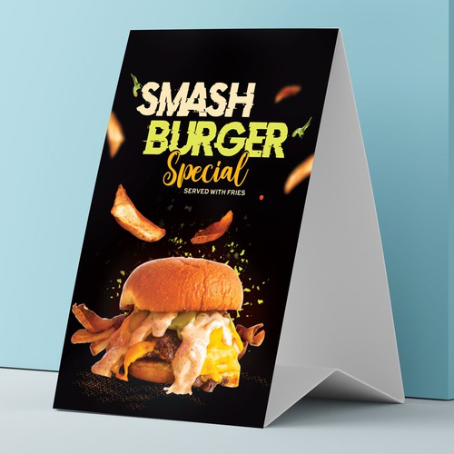 Smash Burger Marketing Materials Design by SmartProduction