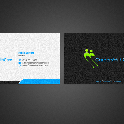 Hire Me business cards Design by Nuhan Enterprise IT