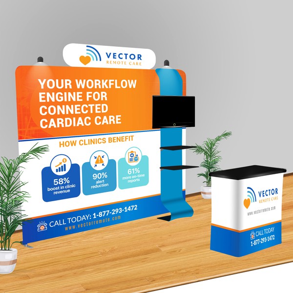  Heart monitoring company needs great booth display