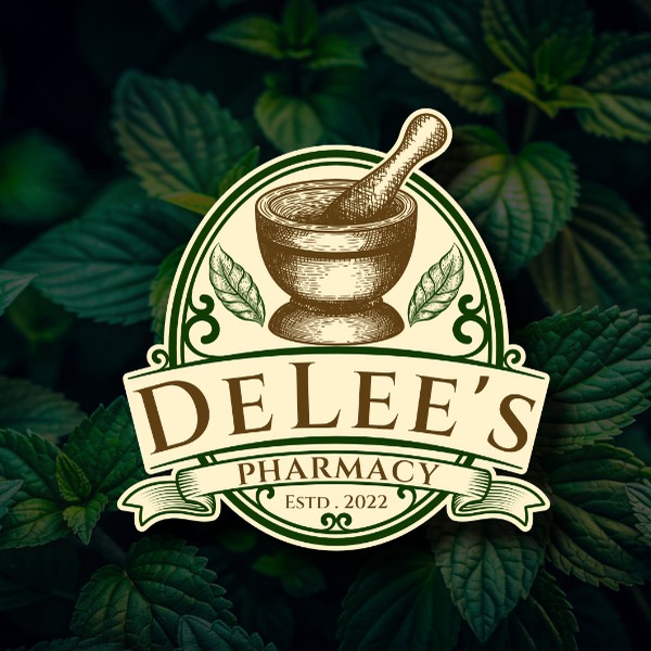 DeLee's Pharmacy | Vintage Emblem Logo