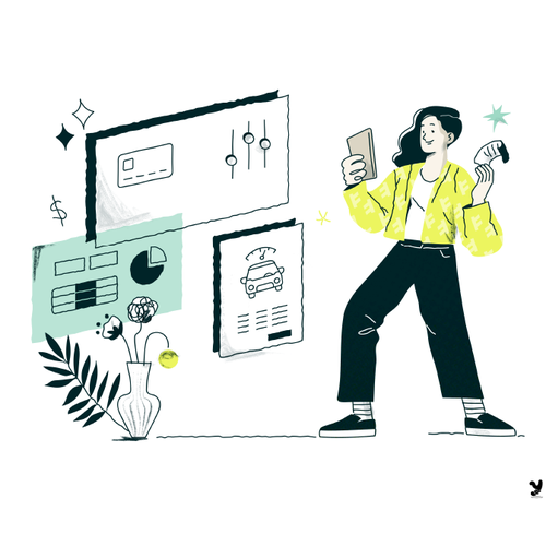 We need welcoming and smooth illustrations for our new onboarding journey! Design by Studio yknot