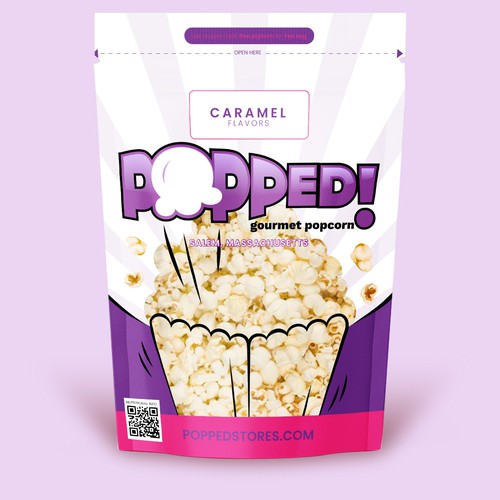 Lets make a POPPIN' popcorn bag design! Design by • ArsyaCreativisia •