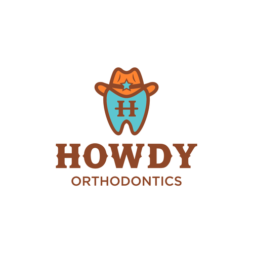ISO fun, youthful, western themed logo for an orthodontic dental practice in the suburbs Design by DigitArte