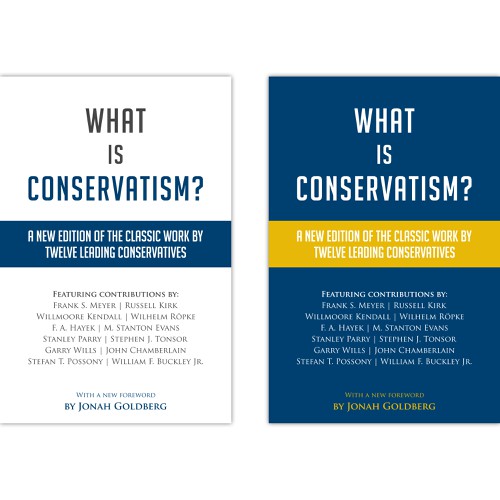 Design a striking new book cover for a classic work of conservative thought Design by LocLe