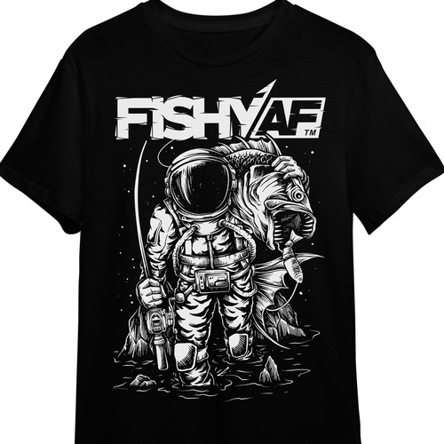 Design Fishing Astronaut - Swimbait Shirt por Heartless