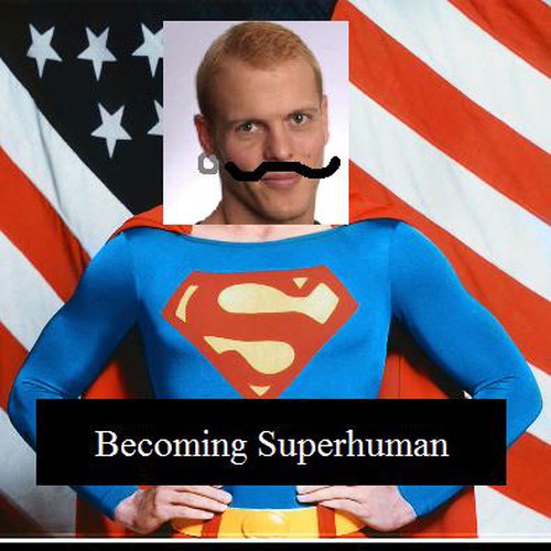 "Becoming Superhuman" Book Cover Design by Max007
