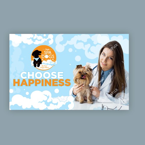 Choose Happiness Banner Design Réalisé par GrApHiC cReAtIoN™