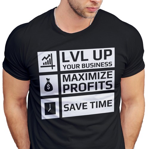 New Shirt Design for LVL Up Imaging Diseño de Easy_Design