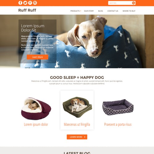 Homepage needed for Doggy Website Design by wongaku