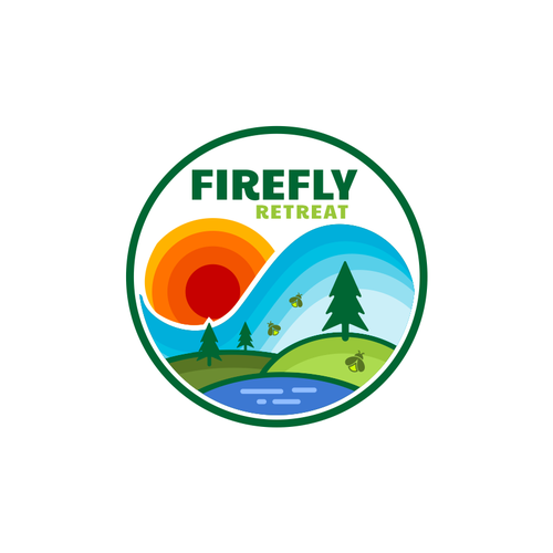 Design Firefly Retreat. Fun logo inspiring families to explore the outdoors! por hidra ✅