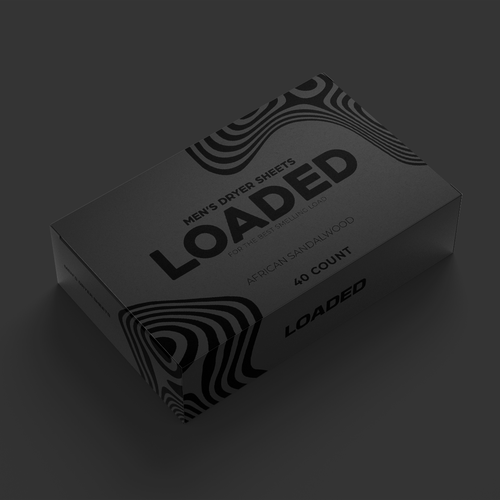 Men's Dryer Sheet Box Design Contest Design by AnriDesign