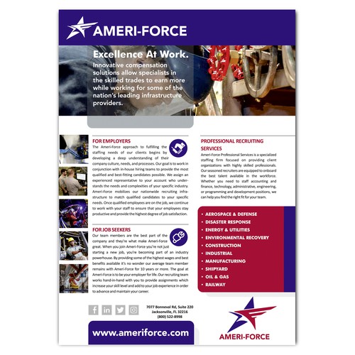 Ameri-Force electronic brochure Design by dreimaster