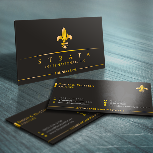 1st Project - Strata International, LLC - New Business Card Design by HYPdesign